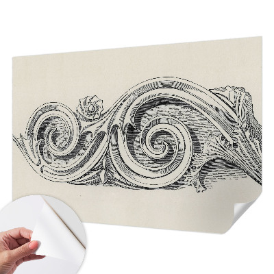 Fotobehang zelfklevend Plantenornament