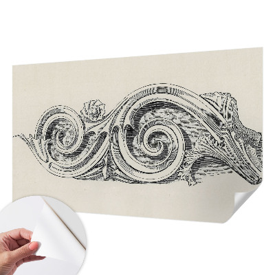 Fotobehang zelfklevend Plantenornament