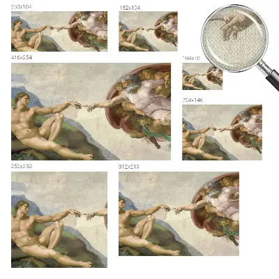 3D fotobehang met het thema 'spiritueel contact'