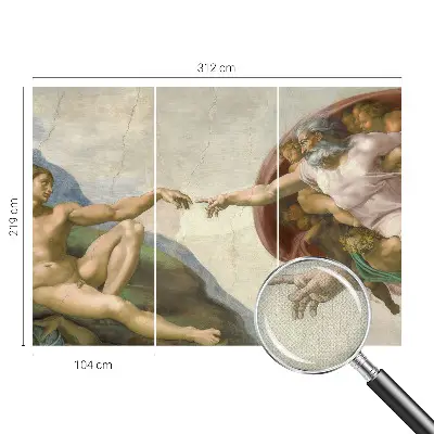3D fotobehang met het thema 'spiritueel contact'