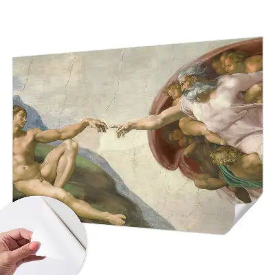 3D fotobehang met het thema 'spiritueel contact'