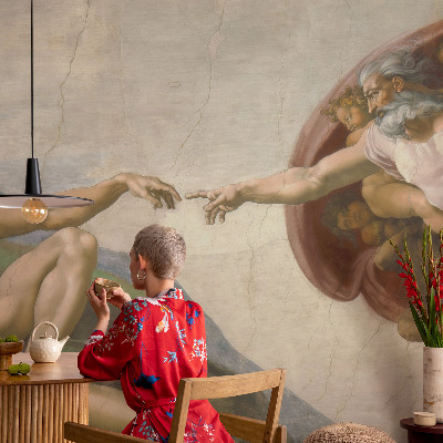 3D fotobehang Spiritueel contact