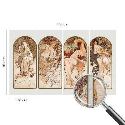 Foto behang voor de kinderkamer Poriën van vrouwen