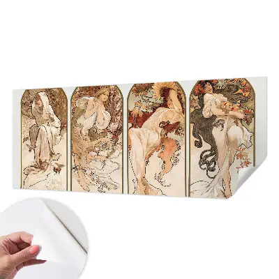 Foto behang voor de kinderkamer met een ontwerp van poriën van vrouwen