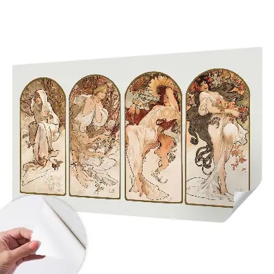 Foto behang voor de kinderkamer met een ontwerp van poriën van vrouwen