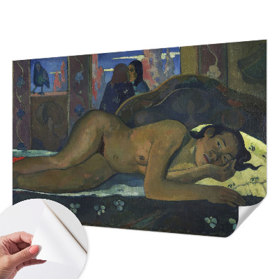 Foto behang voor de keuken met een exotische, rustige print