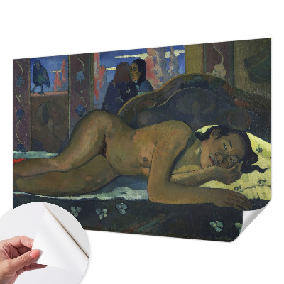 Foto behang voor de keuken met een exotische, rustige print