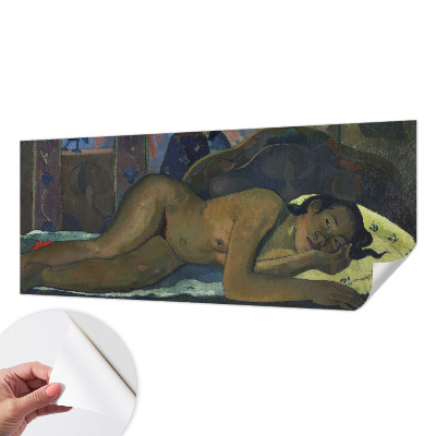 Foto behang voor de keuken met een exotische, rustige print