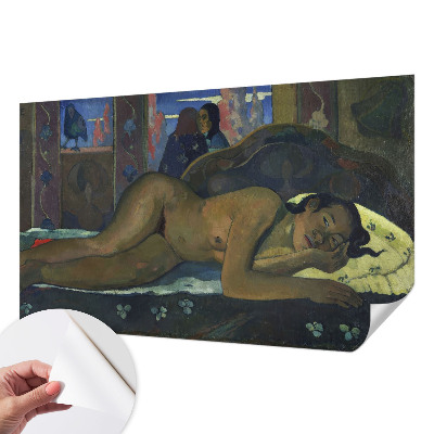 Foto behang voor de keuken met een exotische, rustige print