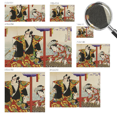 Fotobehang babykamer Japans theater