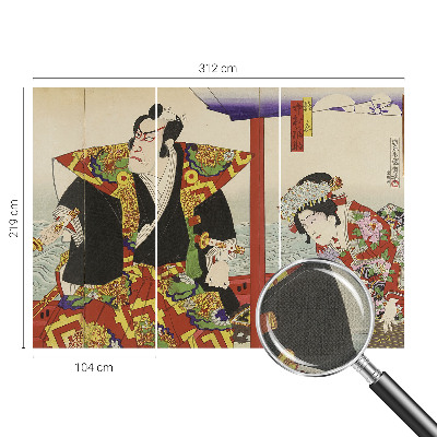 Fotobehang babykamer Japans theater