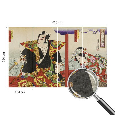 Fotobehang babykamer Japans theater