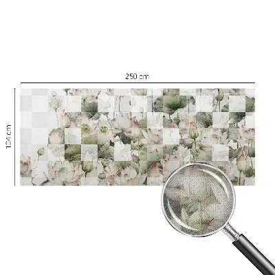 Zelfklevend fotobehang met lotuspatronen
