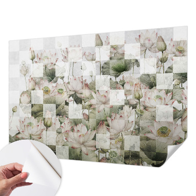 Zelfklevend fotobehang Lotuspatronen