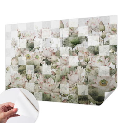 Zelfklevend fotobehang Lotuspatronen