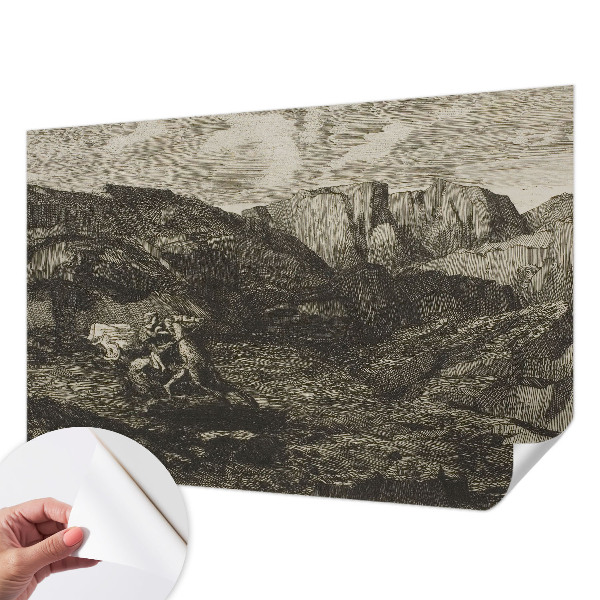 Foto behang voor de kinderkamer Bergtocht