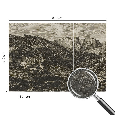 Foto behang voor de kinderkamer Bergtocht