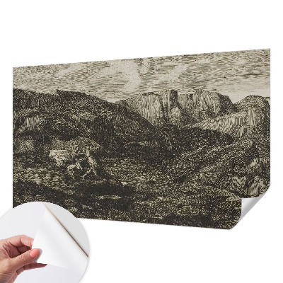 Foto behang voor de kinderkamer Bergtocht