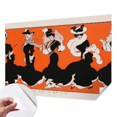 Fotobehang voor de kinderkamer dameskleding als patroonontwerp voor kinderkamerbehang