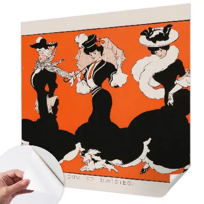 Fotobehang voor de kinderkamer dameskleding als patroonontwerp voor kinderkamerbehang