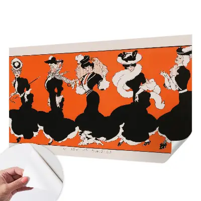 Fotobehang voor de kinderkamer dameskleding als patroonontwerp voor kinderkamerbehang
