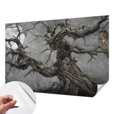 Zelfklevend fotobehang Mysterieuze uil