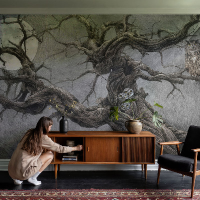 Zelfklevend fotobehang Mysterieuze uil