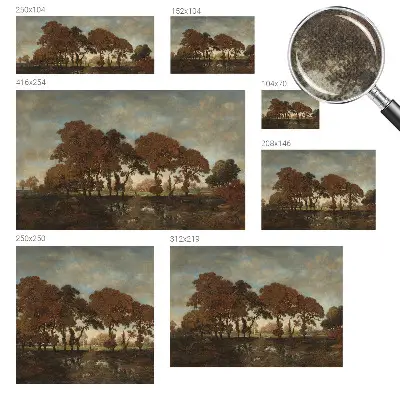 Fotobehang zelfklevend met een idyllisch landschap