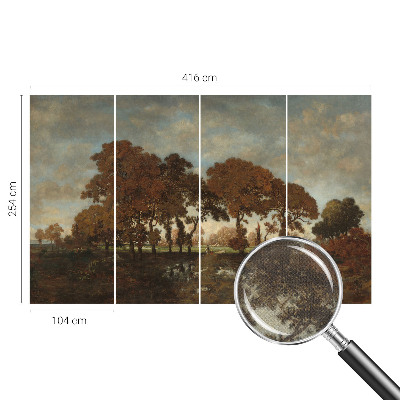 Fotobehang zelfklevend Idyllisch landschap