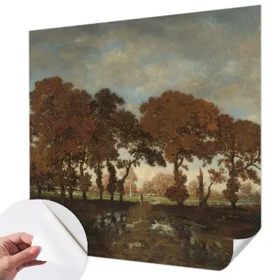 Fotobehang zelfklevend met een idyllisch landschap