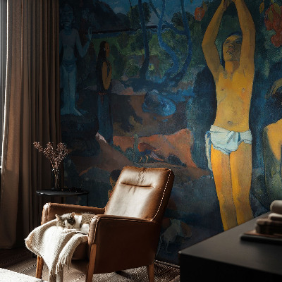 Foto behang voor de kinderkamer met een tropisch harmonieus ontwerp