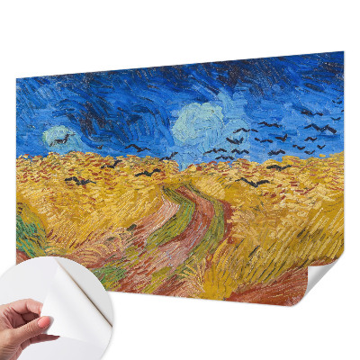 Fotobehang voor kinderkamer met een veldlandschap als ontwerp