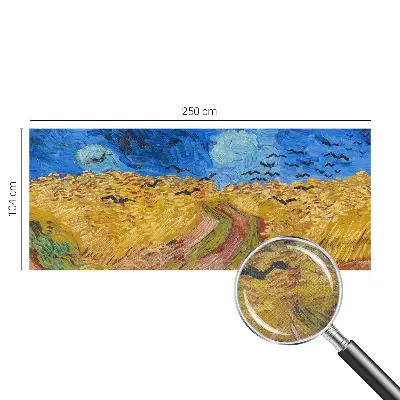 Fotobehang voor kinderkamer met een veldlandschap als ontwerp