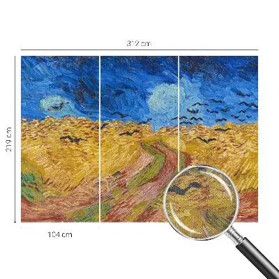 Fotobehang voor kinderkamer met een veldlandschap als ontwerp