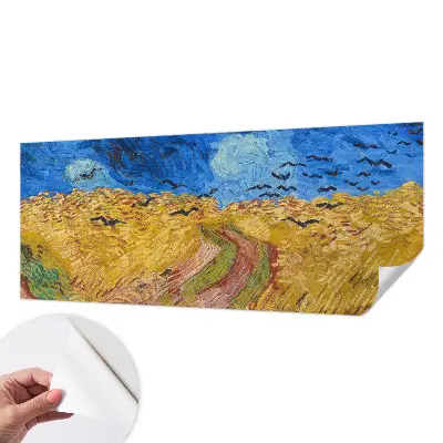 Fotobehang voor kinderkamer met een veldlandschap als ontwerp