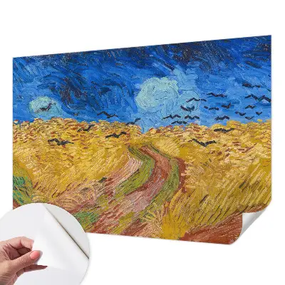 Fotobehang voor kinderkamer met een veldlandschap als ontwerp