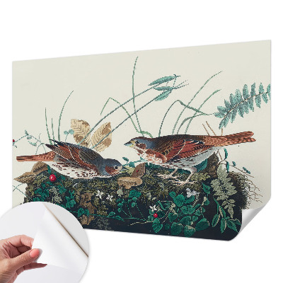 Fotobehang babykamer met een zachte, natuurlijke uitstraling