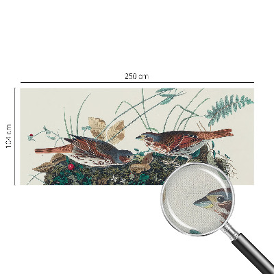 Fotobehang babykamer met een zachte, natuurlijke uitstraling