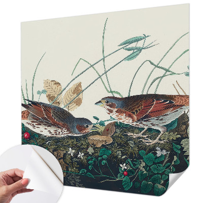 Fotobehang babykamer met een zachte, natuurlijke uitstraling