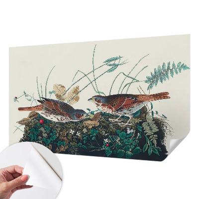 Fotobehang babykamer met een zachte, natuurlijke uitstraling