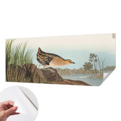 Foto behang voor de keuken met een natuurlijke scène