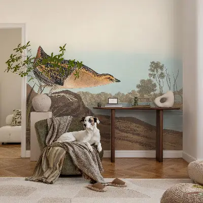 Foto behang voor de keuken met een natuurlijke scène