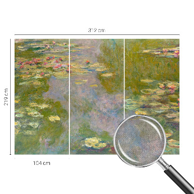 Zelfklevend fotobehang met een print van waterlelies