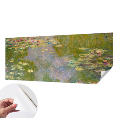 Zelfklevend fotobehang met een print van waterlelies