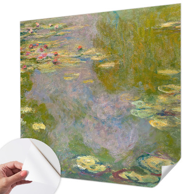Zelfklevend fotobehang met een print van waterlelies