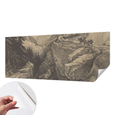Zelfklevend fotobehang op maat Schilderachtige bergen