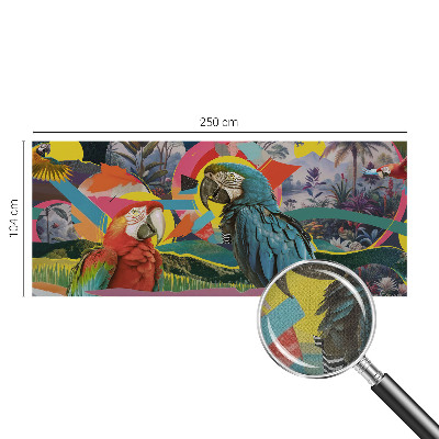 Zelfklevende behangsticker Exotische vogels