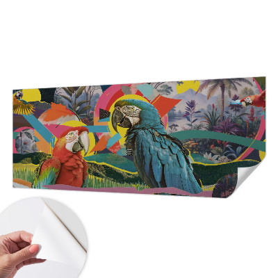 Zelfklevende behangsticker Exotische vogels