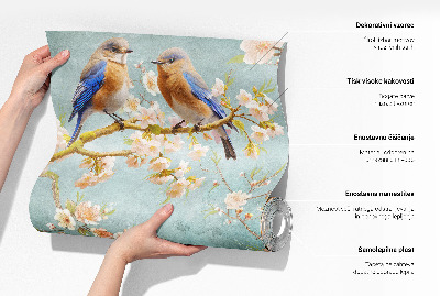 Zelfklevende behangsticker Exotische vogels