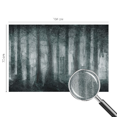 3D fotobehang Mysterieus bos
